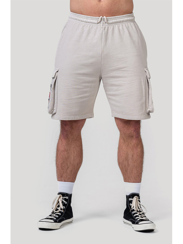 Nebbia Washed volné cargo šortky LEGACY 787 M,light grey