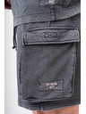 Nebbia Washed volné cargo šortky LEGACY 787 M,light grey