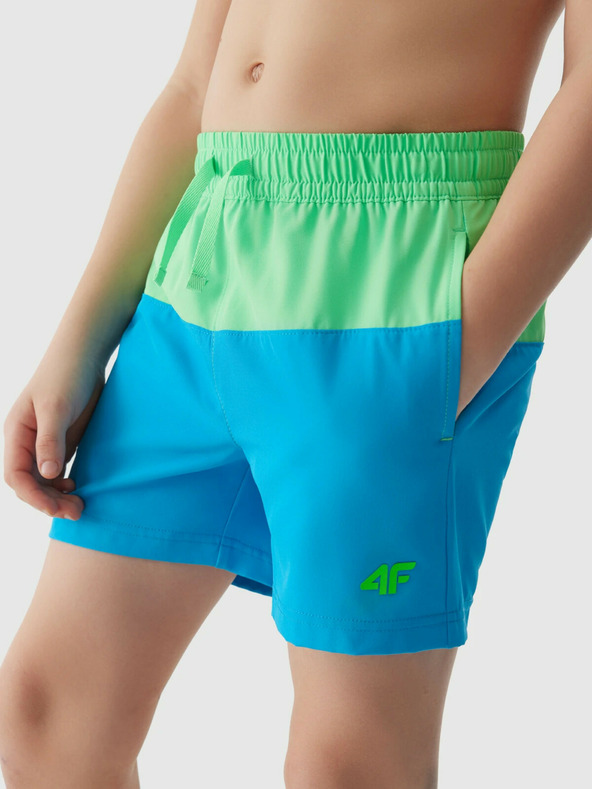 4F Chlapecké plážové šortky typu boardshorts 4F - modré