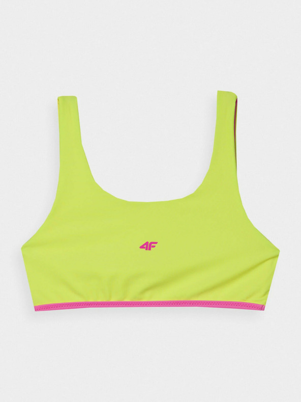 4F Dívčí dvoudílné plavky 4F - zelené/růžové