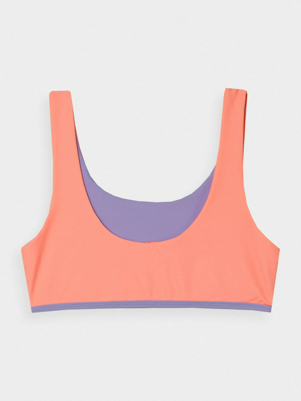 4F Dívčí dvoudílné plavky 4F - korálové/fialové