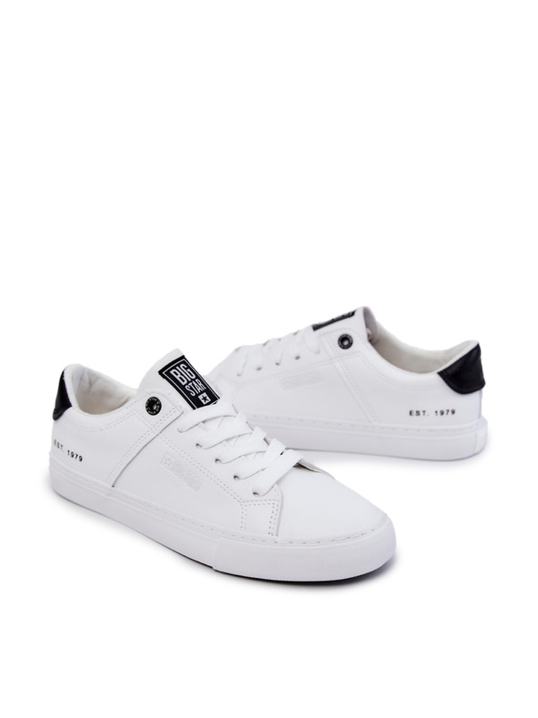 BIG STAR SHOES Pánské kožené tenisky Big Star - bílá