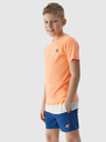 4F Chlapecké plážové šortky typu boardshorts 4F - oranžové