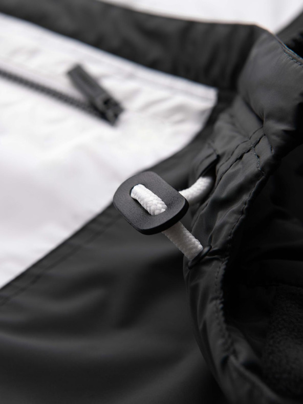 Ombre Clothing Pánská lehká barevná sportovní bunda s fleecem modrá Ombre Clothing