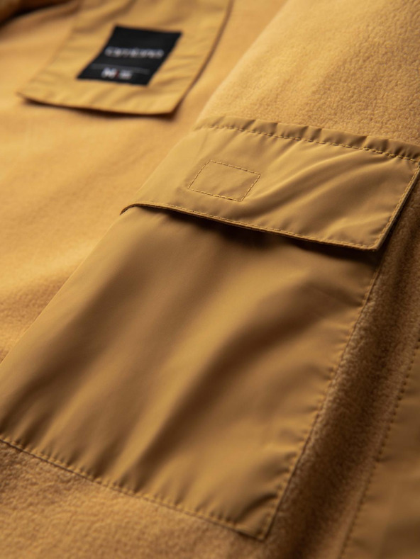 Ombre Clothing Pánská lehká barevná sportovní bunda s fleecem modrá Ombre Clothing