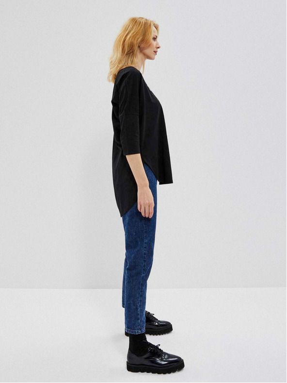 Moodo Černé dámské tričko Moodo