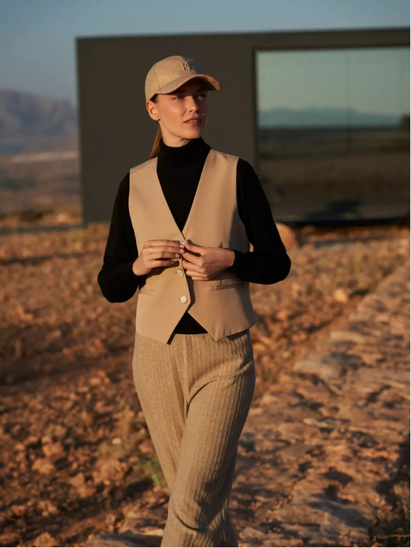 Moodo Hnědá dámská kšiltovka Moodo