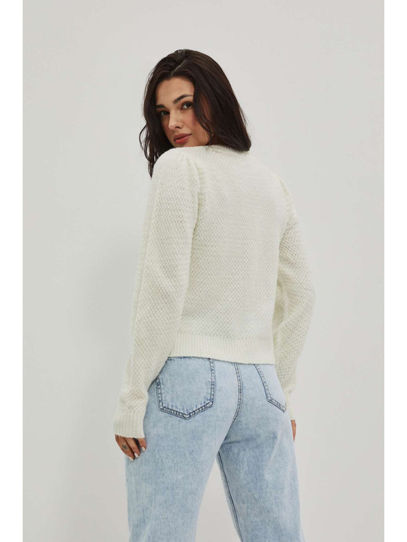 Moodo Bílý dámský kardigan Moodo