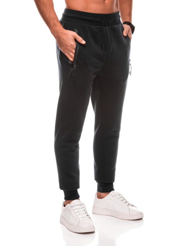 Edoti Černé pánské tepláky Edoti