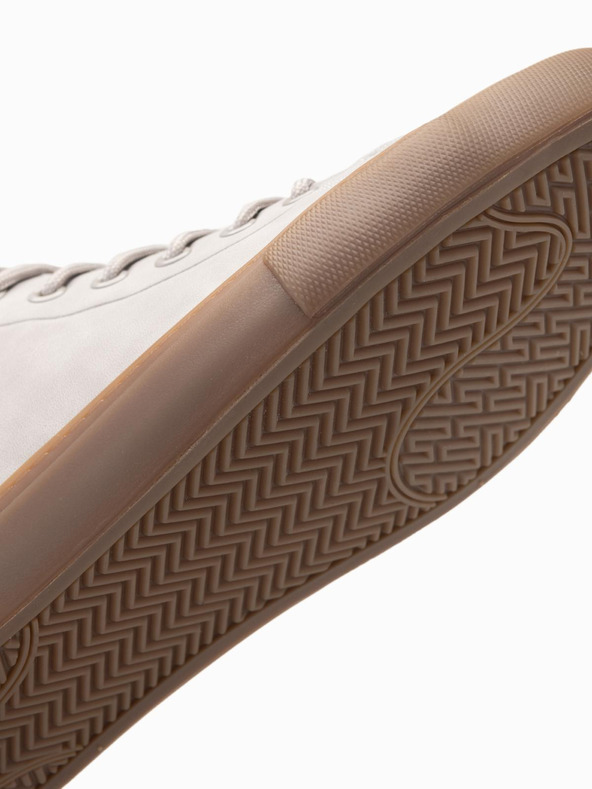 Ombre Clothing Pánské vysoké tenisky s gumovou špičkou šedá Ombre Clothing