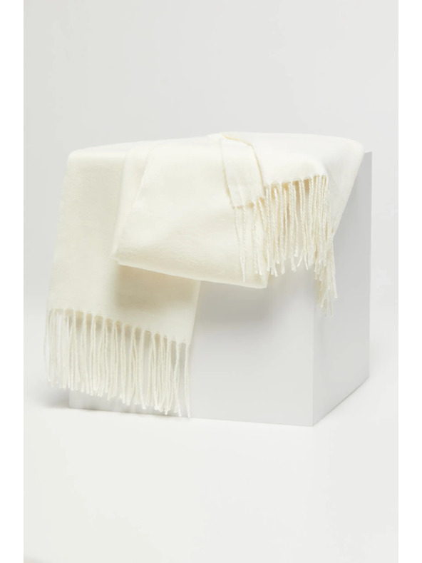 Moodo Bílá dámská šála Moodo