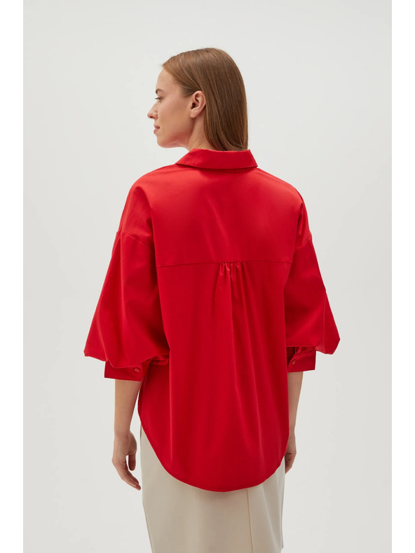 Moodo Červená dámská košile Moodo