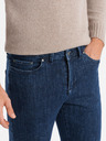 Ombre Clothing Pánské klasické seprané džíny REGULAR FIT modrá Ombre Clothing
