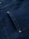 Ombre Clothing Pánské klasické seprané džíny REGULAR FIT modrá Ombre Clothing