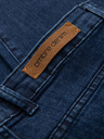 Ombre Clothing Pánské klasické seprané džíny REGULAR FIT modrá Ombre Clothing