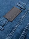 Ombre Clothing Pánské klasické seprané džíny REGULAR FIT modrá Ombre Clothing