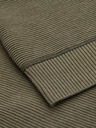 Ombre Clothing Pánský pletený svetr RELAXED FIT se vzorem zelená Ombre Clothing