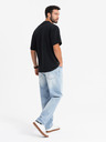 Ombre Clothing Pánské tričko LOOSE FIT s kapsou černé Ombre Clothing