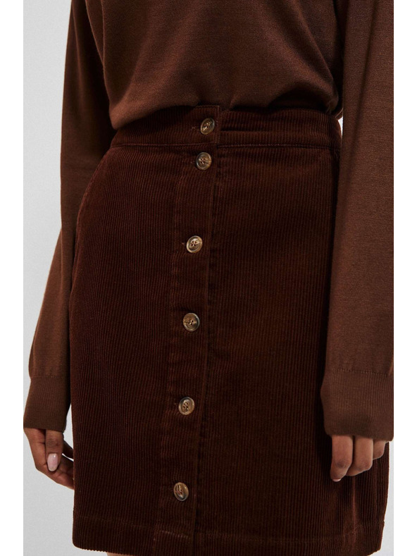 Moodo Hnědá dámská sukně Moodo