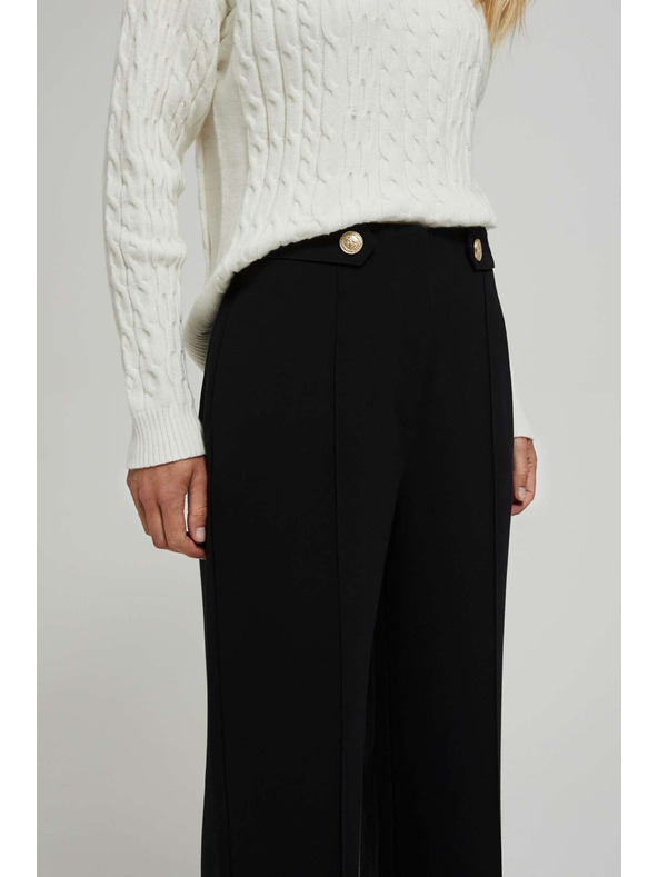 Moodo Černé dámské kalhoty Moodo