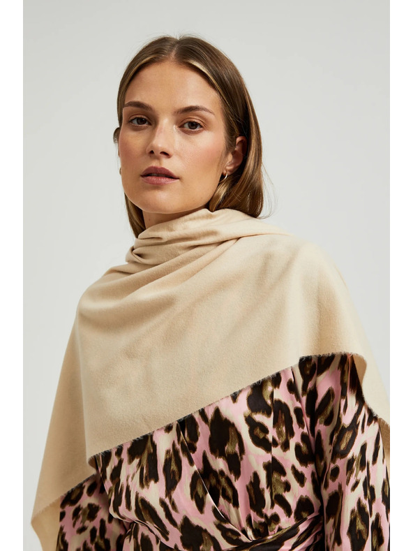 Moodo Béžová dámská šála Moodo