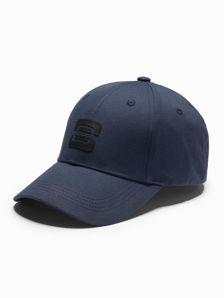 Ombre Clothing Pánská baseballová čepice s logem tmavě modrá Ombre Clothing