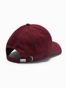 Ombre Clothing Pánská baseballová čepice s logem vínová Ombre Clothing