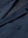 Ombre Clothing Elegantní pánské sako z vlněné směsi tmavě modré Ombre Clothing