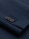 Ombre Clothing Elegantní pánské sako z vlněné směsi tmavě modré Ombre Clothing
