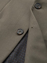 Ombre Clothing Elegantní pánské sako z vlněné směsi khaki Ombre Clothing