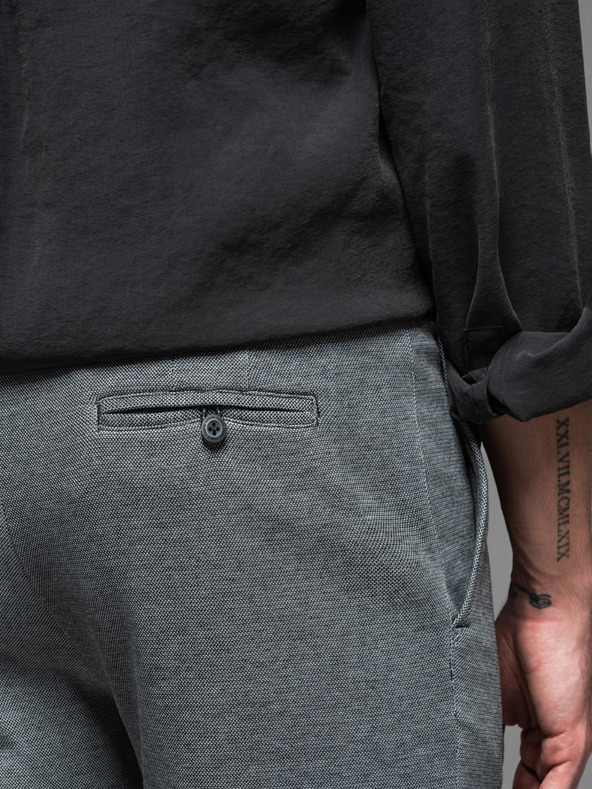 Ombre Clothing Pánské bavlněné teplákové šortky BASIC šedé Ombre Clothing