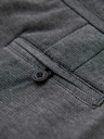 Ombre Clothing Pánské bavlněné teplákové šortky BASIC šedé Ombre Clothing