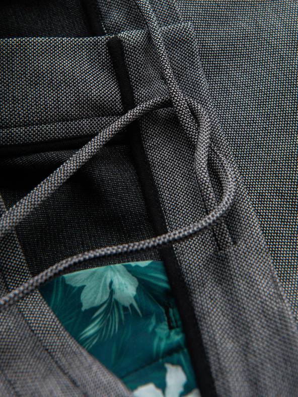 Ombre Clothing Pánské bavlněné teplákové šortky BASIC šedé Ombre Clothing