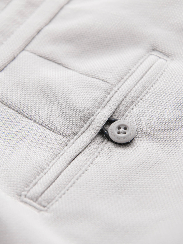 Ombre Clothing Pánské bavlněné teplákové šortky BASIC šedé Ombre Clothing