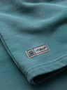 Ombre Clothing Pánské bavlněné teplákové šortky BASIC modré Ombre Clothing