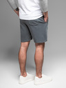 Ombre Clothing Pánské bavlněné teplákové šortky BASIC šedé Ombre Clothing