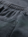 Ombre Clothing Pánské bavlněné teplákové šortky BASIC šedé Ombre Clothing