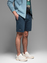 Ombre Clothing Pánské bavlněné teplákové šortky BASIC modré Ombre Clothing