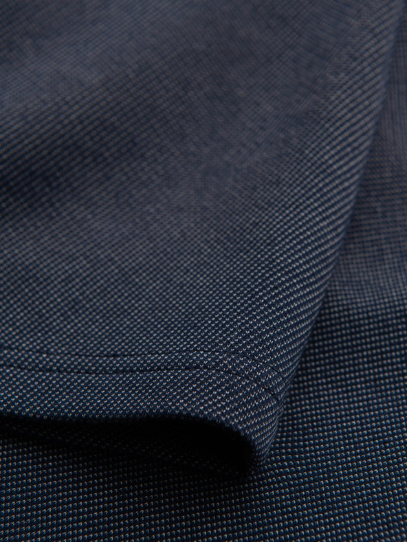 Ombre Clothing Pánské bavlněné teplákové šortky BASIC modré Ombre Clothing