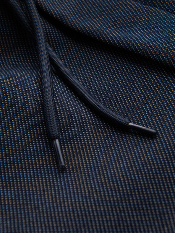 Ombre Clothing Pánské bavlněné teplákové šortky BASIC modré Ombre Clothing