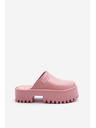 BIG STAR SHOES Dámské pantofle s masivní podrážkou Big Star Pink