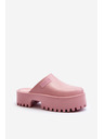 BIG STAR SHOES Dámské pantofle s masivní podrážkou Big Star Pink