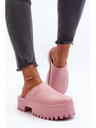 BIG STAR SHOES Dámské pantofle s masivní podrážkou Big Star Pink