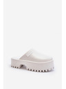 BIG STAR SHOES Dámské pantofle na masivní podrážce Big Star Bílá
