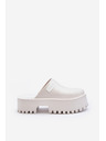 BIG STAR SHOES Dámské pantofle na masivní podrážce Big Star Bílá