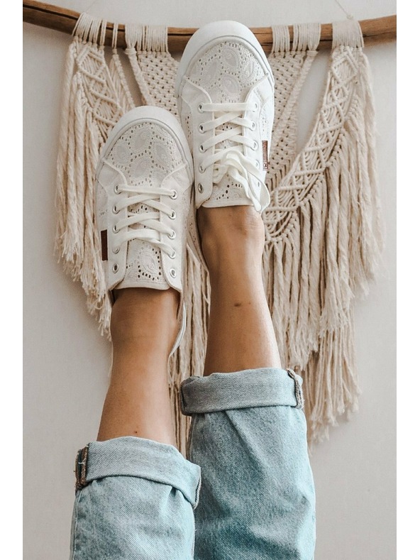 BIG STAR SHOES Dámské módní tenisky Big Star - bílé