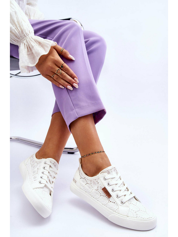 BIG STAR SHOES Dámské módní tenisky Big Star - bílé