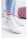BIG STAR SHOES Insulated Leather Sneakers BIG STAR White Velikost: