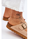 BIG STAR SHOES Klasické dámské pantofle Big Star LL274478 Béžové