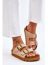 BIG STAR SHOES Klasické dámské pantofle Big Star LL274478 Béžové